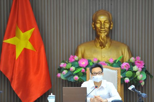 PTT Vũ Đức Đam chủ trì họp trực tuyến với Tiền Giang về chống dịch