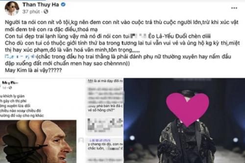 Con trai bị xúc phạm nặng nề, Thân Thúy Hà phản pháo: Đừng đưa con nít vào cuộc trả thù người lớn