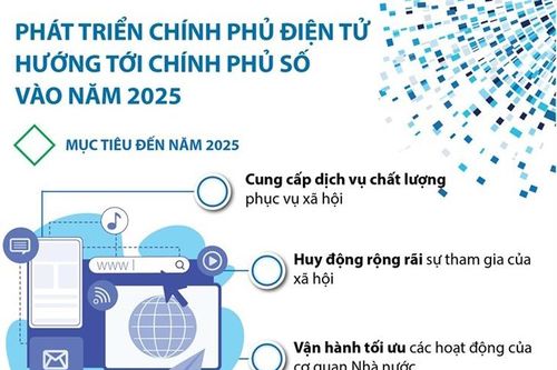 Phát triển chính phủ điện tử hướng tới chính phủ số vào năm 2025