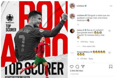 Giành Vua phá lưới Euro 2020, Ronaldo nói gì?