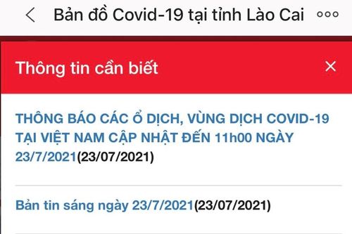 Người dân có thể chủ động theo dõi Bản đồ thông tin dịch tễ Covid-19 để nắm bắt thông tin