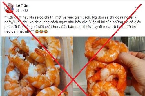 Hà Nội: Thông tin 'người dân chỉ được ra ngoài 7 ngày/1 lần' là tin giả