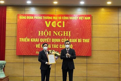 Ban Bí thư điều động, bổ nhiệm Bí thư Đảng đoàn VCCI