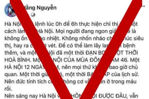 Chủ tài khoản Facebook 'Hằng Nguyễn' bị phạt 5 triệu đồng vì đăng tin gây hoang mang dư luận