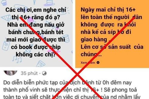 Tung tin áp dụng chỉ thị 16+, ba người bị phạt