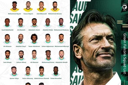 Saudi Arabia gọi 8 cầu thủ dự World Cup 2018 tham gia trận đấu gặp đội tuyển Việt Nam