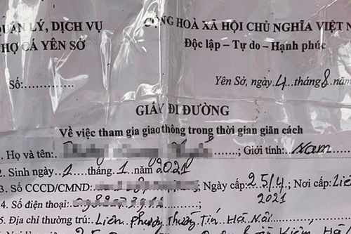 Chợ Yên Sở phát giấy đi đường cho người mua cá… tự ghi thông tin