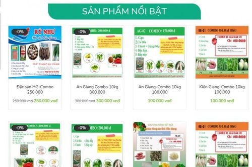 Nhiều loại combo nông sản chất lượng tới người dân TP Hồ Chí Minh