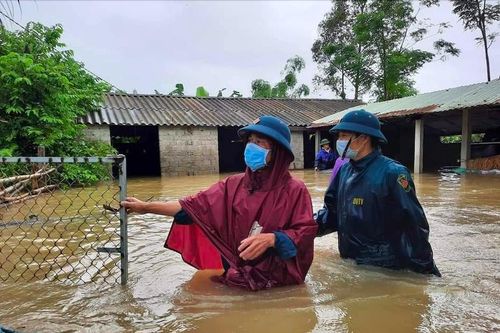 Quỳnh Lưu (Nghệ An): Nước lũ dâng cao, gần 580 nhà dân bị ngập