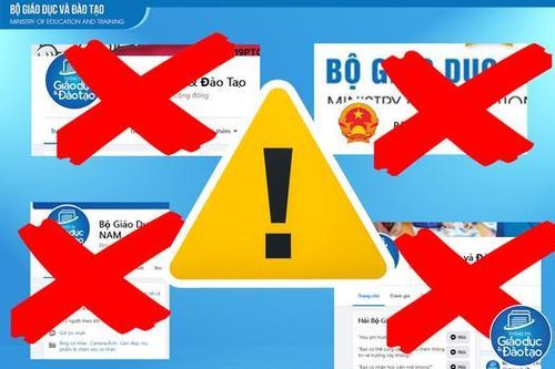 Nhiều trang Facebook mạo danh Bộ Giáo dục và Đào tạo