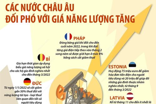 Các nước châu Âu đối phó với giá năng lượng tăng