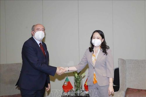Phó Chủ tịch nước Võ Thị Ánh Xuân gặp Phó Chủ tịch Quốc hội Bồ Đào Nha