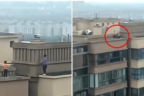 Cậu bé nhảy qua lại giữa 2 tòa nhà 27 tầng ở Trung Quốc, những người chứng kiến 'đứng tim'