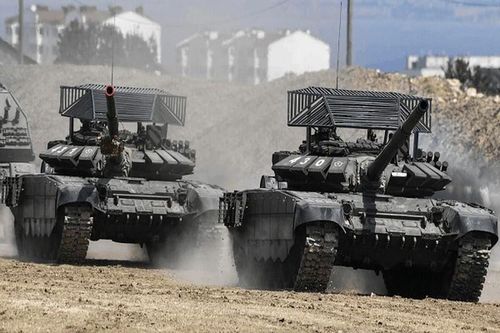 Xe tăng Nga trang bị 'lá chắn Javelin' chuẩn bị tham chiến tại Donbass?