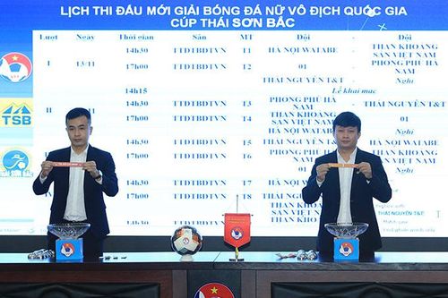 Bốc thăm xếp lịch thi đấu Giải bóng đá nữ VĐQG - Cúp Thái Sơn Bắc 2021