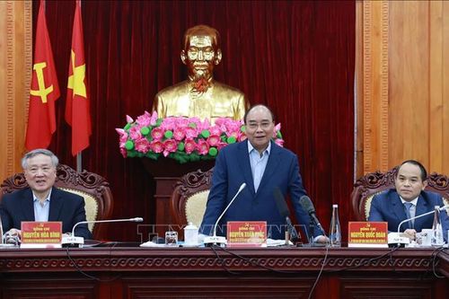 Chủ tịch nước Nguyễn Xuân Phúc thăm và làm việc tại Lạng Sơn
