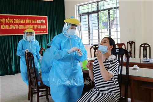 Thái Nguyên xét nghiệm COVID-19 đối với người đến từ vùng có dịch