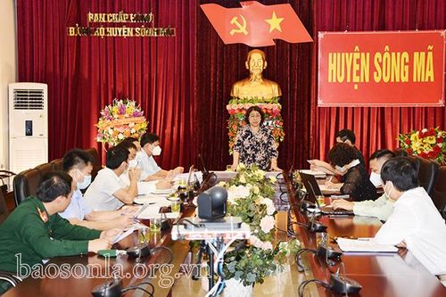 Đồng chí Phó Chủ tịch Thường trực UBND tỉnh kiểm tra phòng, chống dịch Covid-19 tại huyện Sông Mã