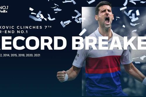 Djokovic lập kỷ lục 7 lần kết thúc năm ở ngôi số 1 thế giới