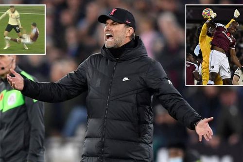 Klopp tức giận trọng tài mờ mắt khiến Liverpool thua West Ham