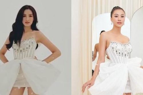 Phải chăng Hoa hậu Đỗ Thị Hà và Á hậu Kim Duyên đều chọn thiết kế này đi thi quốc tế?