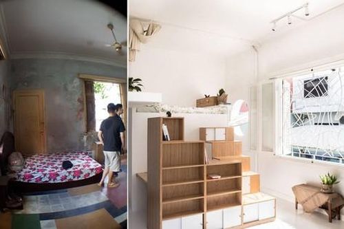 Căn hộ 30m2 ẩm mốc, xập xệ như rộng ra gấp đôi nhờ cách cải tạo đặc biệt