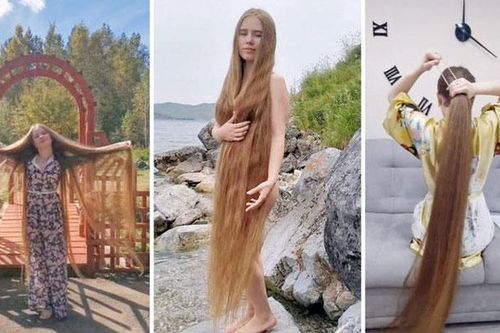 Kỳ lạ 'công chúa tóc mây' ngoài đời thực 23 năm không cắt tóc