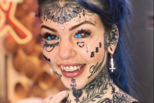 Cô gái từng bị mù vì xăm nhãn cầu lại khoe những vết mực đau đớn