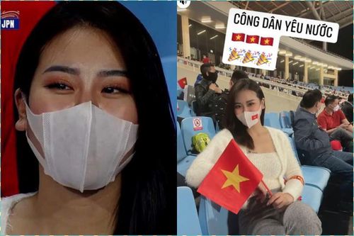 Cổ vũ ĐT Việt Nam tại Mỹ Đình, gái xinh bị netizen 'truy tìm'
