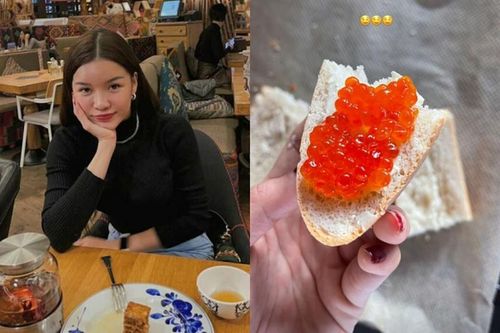 Bạn gái Đặng Văn Lâm khám phá ẩm thực xứ 'Bạch Dương' nhìn mà thèm