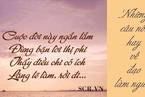 Không nên khuyên người đã biết