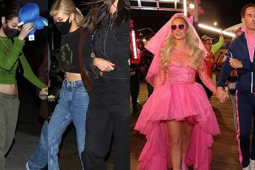 Jennie và Rose Blackpink chơi tàu lượn tại tiệc cưới Paris Hilton