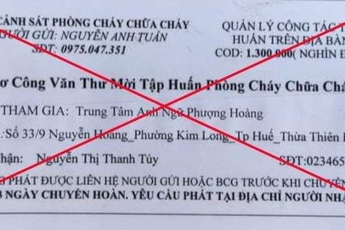 Huế: Mạo danh cảnh sát PCCC để lừa đảo chiếm đoạt tài sản