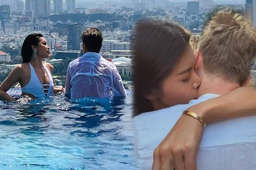 Minh Tú khoe ảnh ôm ấp hôn cổ bạn trai, fan thở phào: 'Hàng xịn' chứ không phải Mr Đàm!