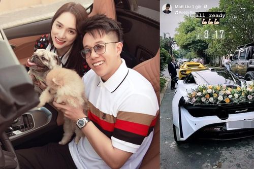 Matt Liu khoe trạng thái 'đã sẵn sàng' bên dàn siêu xe rước dâu, cư dân mạng gọi tên Hương Giang