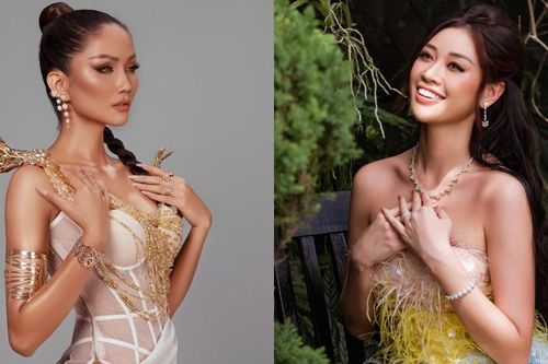 H'Hen Niê diện đầm xuyên thấu, Khánh Vân đẹp dịu dàng