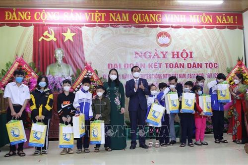 Phó Chủ tịch nước dự Ngày hội Đại đoàn kết toàn dân tộc tại Quảng Trị