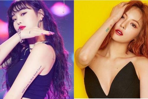 Điểm danh nữ idol K-pop sở hữu hình xăm từ 'xinh xắn' đến 'táo bạo'