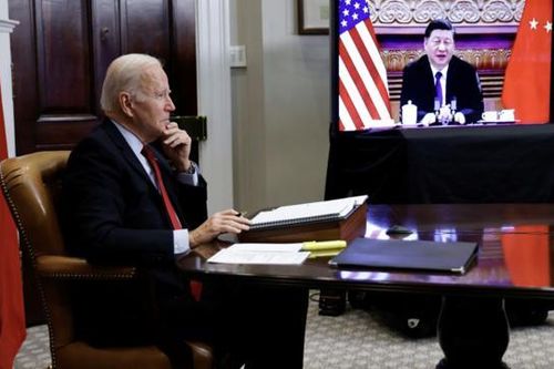 Thượng đỉnh trực tuyến Mỹ-Trung: Ông Biden và ông Tập hứa tránh xung đột