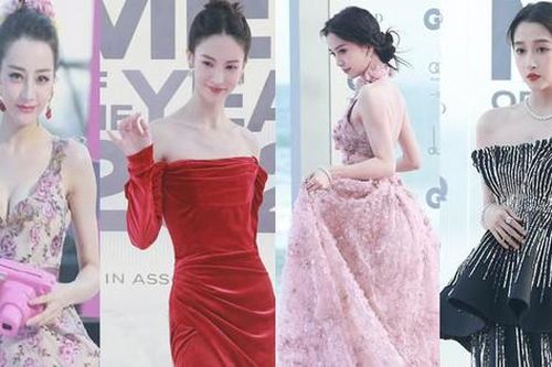 Địch Lệ Nhiệt Ba lấp ló vòng một gợi cảm, 'tình địch' khoe chân dài miên man trên thảm đỏ