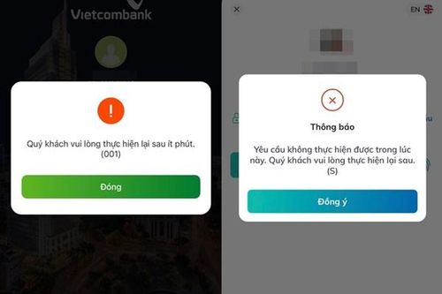 Sau MBBank, tiếp tục đến app BIDV và Vietcombank 'đình công'
