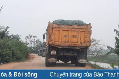 Siết chặt tình trạng xe quá tải trên tuyến tỉnh lộ 523