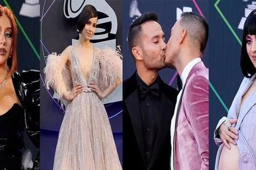 Cặp đồng tính nam trao nhau nụ hôn đắm đuối ở Grammy Latin