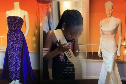 Miss Grand Angola khóc òa khi được NTK hứa tặng đầm diễn chung kết