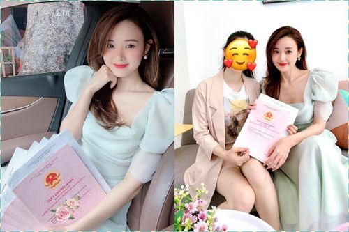 'Ngọc nữ' Midu gây choáng khi cầm cả tá sổ đỏ trên tay