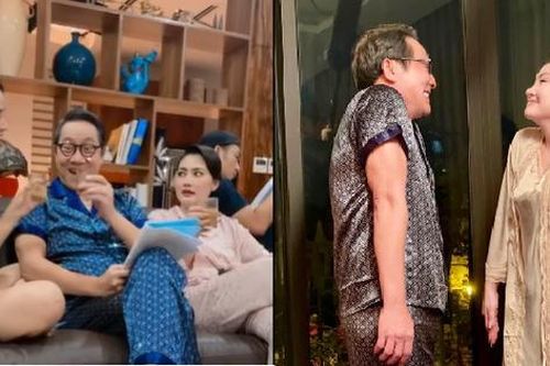 Ảnh hậu trường dí dỏm ít ai biết của NSƯT Hoàng Hải và Ngọc Lan trong 'Mặt nạ gương'