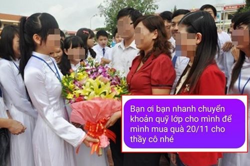 Nhắc nam sinh đóng tiền quà 20/11 tặng thầy cô, lớp trưởng nhận về tin nhắn 'giáo huấn' dài hàng cây số