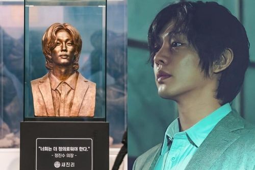 Chơi trội như Netflix: Trưng bày hẳn tượng Yoo Ah In để quảng bá cho 'Hellbound'