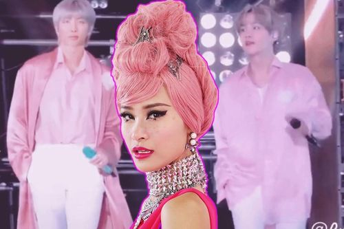 Gì thế này: BTS xuất hiện cực ngầu trên sân khấu nhưng lại trình diễn bản hit của Đông Nhi?