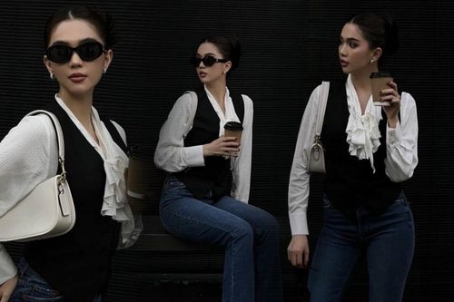 Ngọc Trinh mặc kín mít mà vẫn khoe được đường cong chuẩn lẫn đôi chân siêu mượt